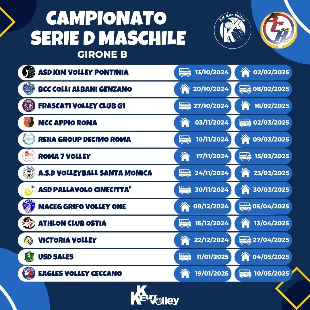 Calendario Campionato Serie D 2024/2025 